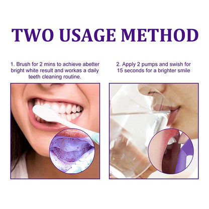 50ml Toothpaste Mousse V34 Teeth Cleaning Effective Whitening Toothpaste Yellow Teeth Removing Tooth Stain Oral Cleaning Product