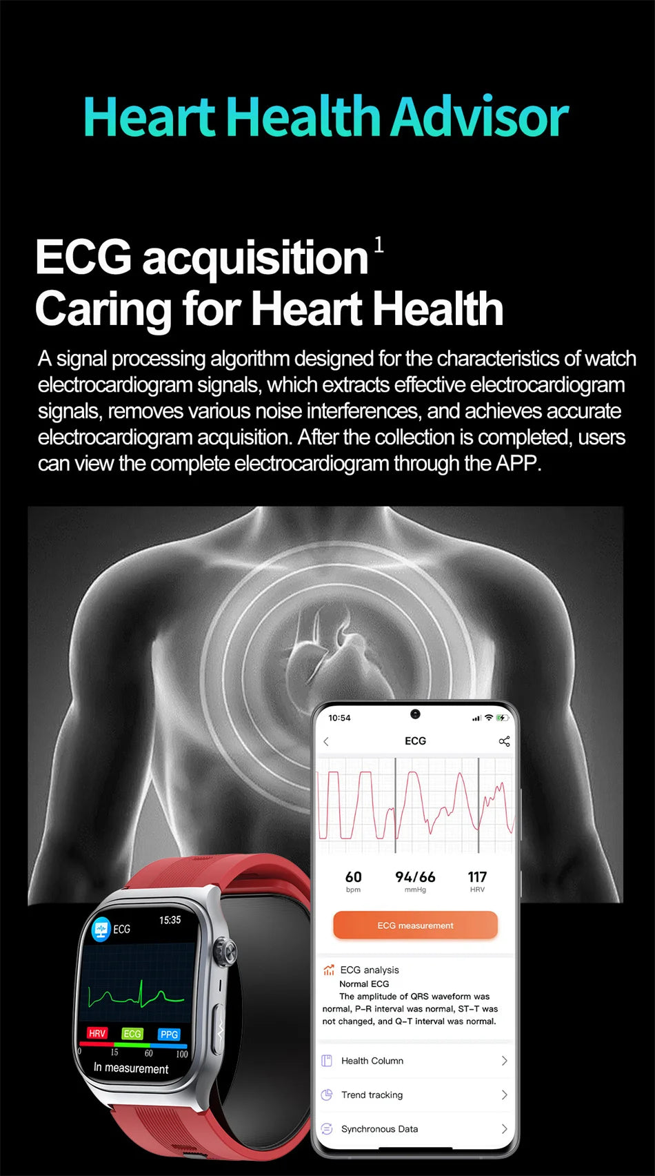 2025 New Health Monitor Smart Watch Blood Pressure Lipid Uric Acid ECG NFC Body Temperature Bluetooth Call Health Smartwatch