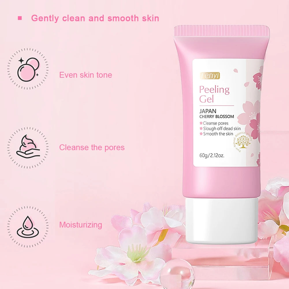 Face Deep Cleaning Exfoliating Gel Skin Care Whitening Moisturizer Repair Facial Scrub Skin Care 60g
