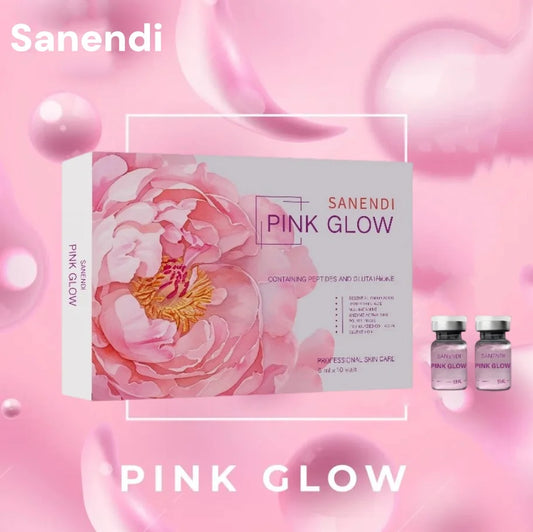 Sanendi New 2025 Pink Glow Home Care PDRN Pink Peptide Dr.Pen Serum for Facial Skin Boosting Brightening Fine Line  10vials*5ml