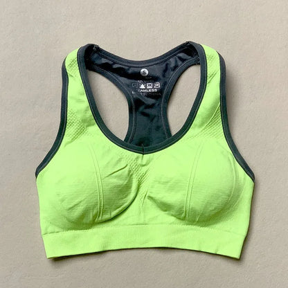 New Shockproof Bra Vest Running Sports Bras Women Gym Push Up Breathable Bra Exercise Fitness Vest Yoga Tops Sports Underwear