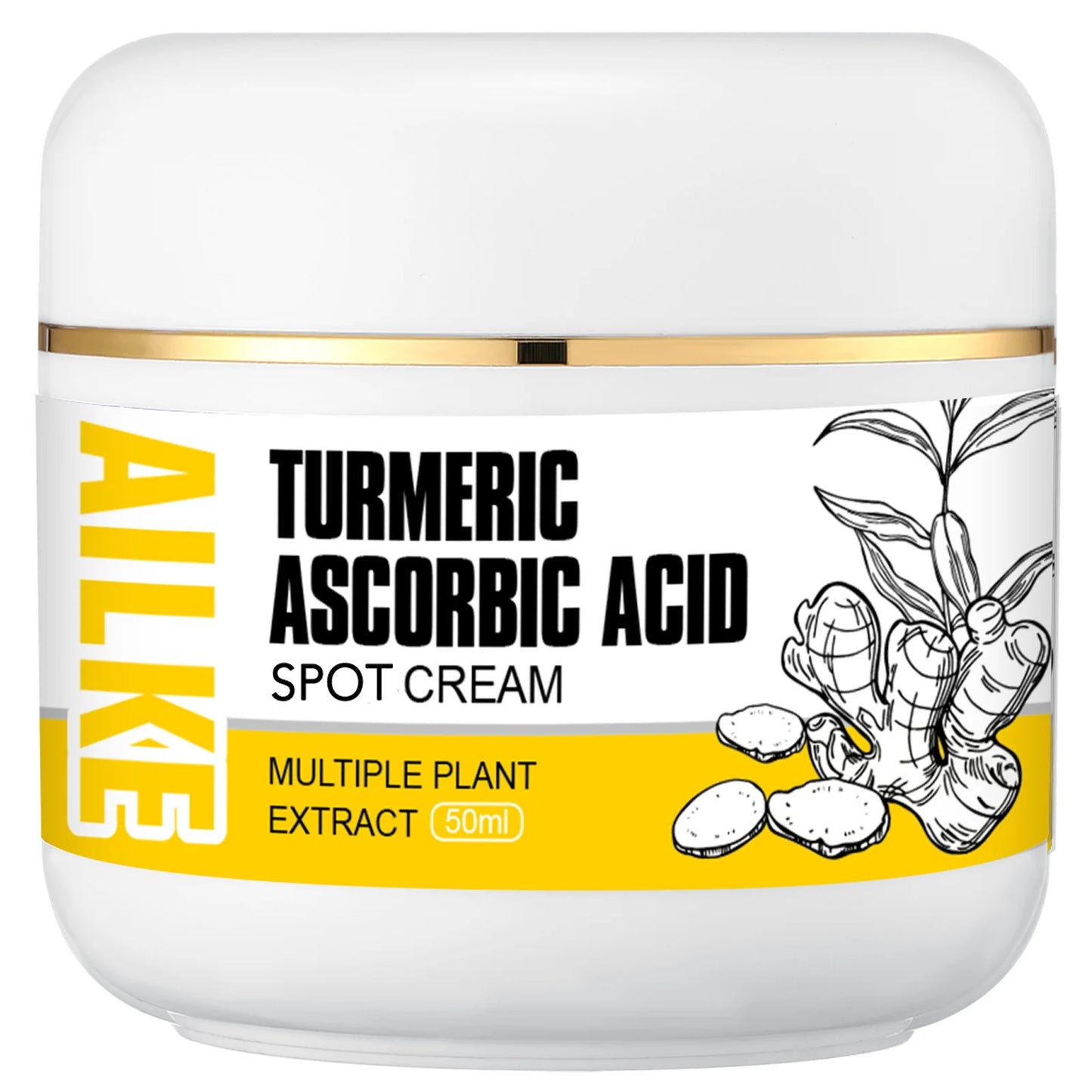 AILKE Natural Turmeric Skin Care Range, Lightening, Cleaning Skin, Moisturizes, Remove Acne and Pimples, Refining Pores