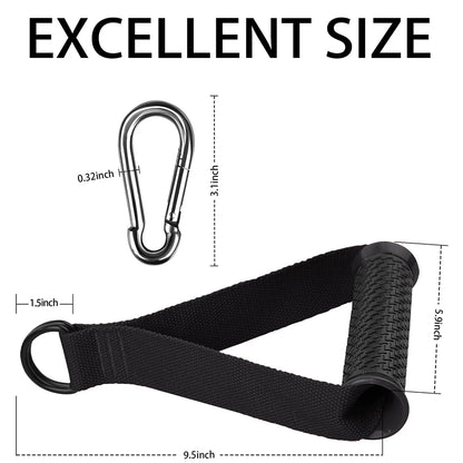 Heavy Duty Exercise Handles Cable Attachment Gym Resistance Bands Handles Anti-slip Grip Pilates Yoga Strength Trainer Workout