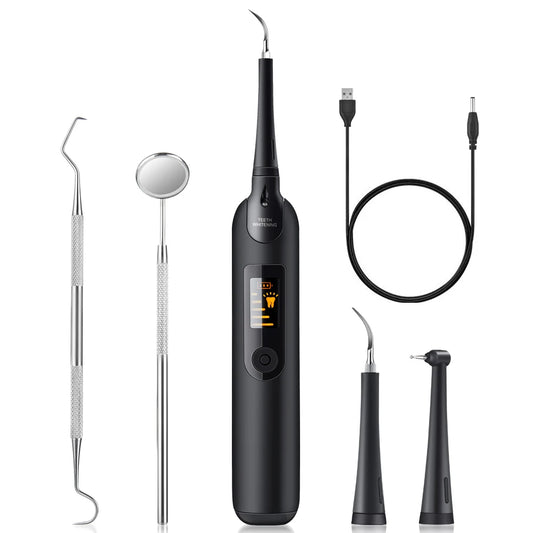 Portable Electric Sonic Dental Scaler Tooth Cleaner Calculus Stains Tartar Remover Dentist Teeth Whitening Oral Care Kit Tools