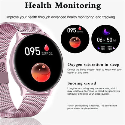 For Xiaomi Huawei 1.32 inches Bluetooth Call Smartwatch Women Men AMOLED 360*360 HD Pixel Display Smartwatches Ladies 2023 New