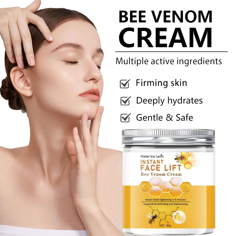 The Pestless Bee Venom Instant Facial Lifting Cream, Moisturizing, Vitamin B3, Hydrating Acid and Honey, Suitable for All Skin Types, Firming, Lifting and Smoothing Skin