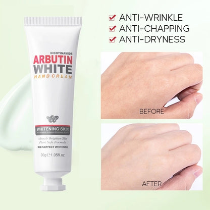 Niacinamide Arbutin Hand Cream Whitening Wrinkle Removal Anti-crack Moisturizing Fade Fine Lines Korea Skin Care Health Beauty