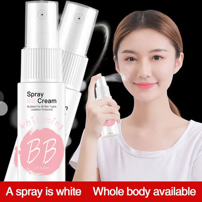 MAIZIUP Whitening Spray BB Cream Concealer Brighten Whitening Moisturizing Base Face Foundation Makeup Beauty Skin Care 20ml