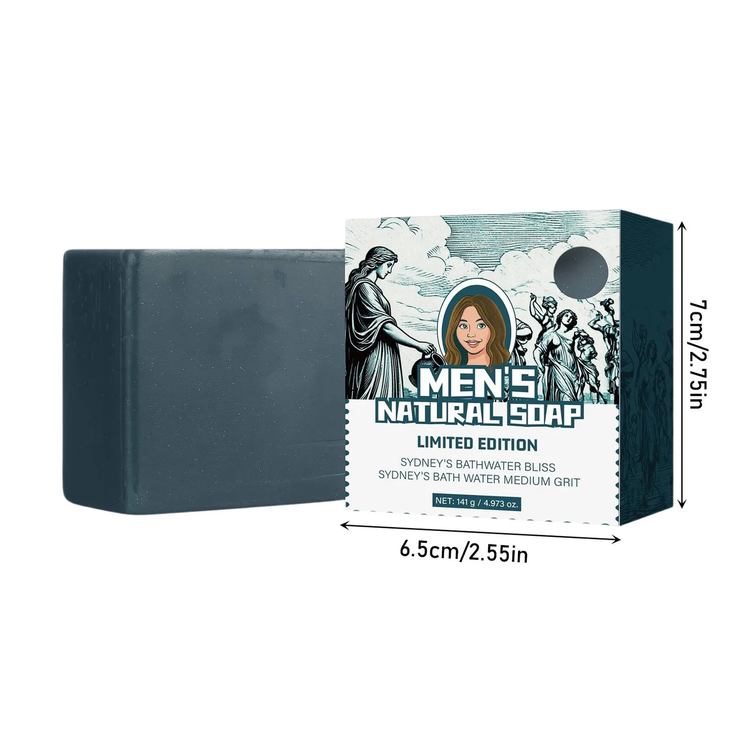 Cold Process Natural Bar Soap with Turmeric & Shea Butter, Gentle Brightening Cleanser for All Skin Types, Vegan & Cruelty-Free